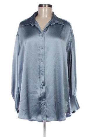 Γυναικείο πουκάμισο H&M, Μέγεθος XXL, Χρώμα Μπλέ, Τιμή 12,99 €