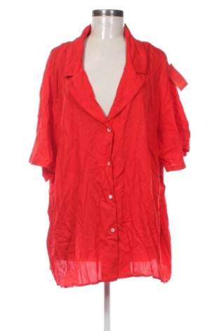 Γυναικείο πουκάμισο Kiabi, Μέγεθος 3XL, Χρώμα Κόκκινο, Τιμή 9,99 €