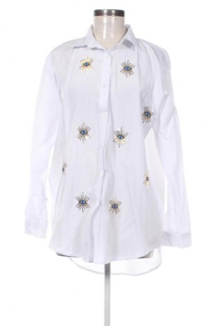 Damenbluse Pin Up, Größe L, Farbe Weiß, Preis € 8,99