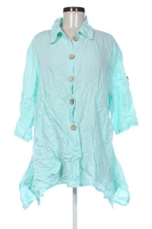 Γυναικείο πουκάμισο Unbranded, Μέγεθος XXL, Χρώμα Μπλέ, Τιμή 11,99 €