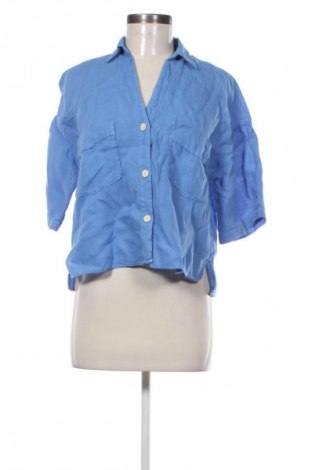 Дамска риза Zara, Размер M, Цвят Син, Цена 14,00 €