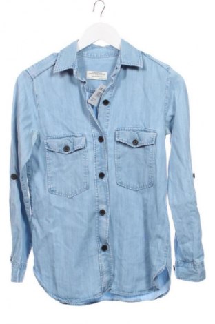 Γυναικείο πουκάμισο Zara, Μέγεθος XS, Χρώμα Μπλέ, Τιμή 13,81 €