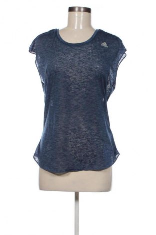 Γυναικείο t-shirt Adidas, Μέγεθος M, Χρώμα Μπλέ, Τιμή 14,99 €