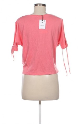 Damski T-shirt Bershka, Rozmiar S, Kolor Różowy, Cena 76,75 zł