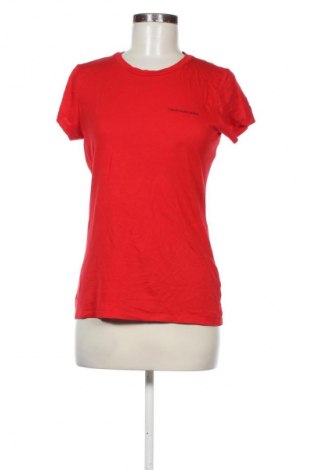 Γυναικείο t-shirt Calvin Klein Jeans, Μέγεθος S, Χρώμα Κόκκινο, Τιμή 19,99 €