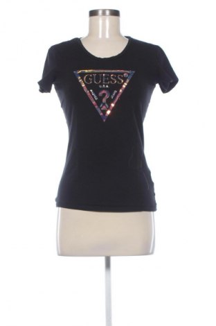 Γυναικείο t-shirt Guess, Μέγεθος M, Χρώμα Μαύρο, Τιμή 16,37 €