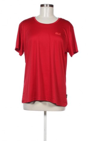 Damen T-Shirt Jack Wolfskin, Größe XL, Farbe Rot, Preis 14,99 €