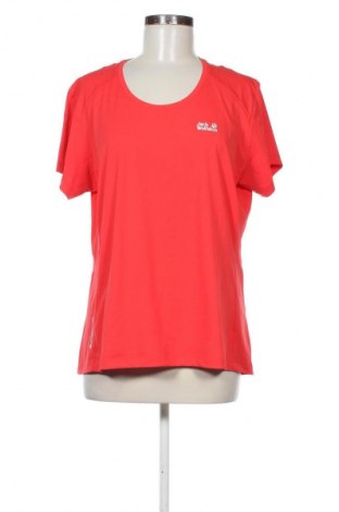 Damski T-shirt Jack Wolfskin, Rozmiar XL, Kolor Czerwony, Cena 59,99 zł