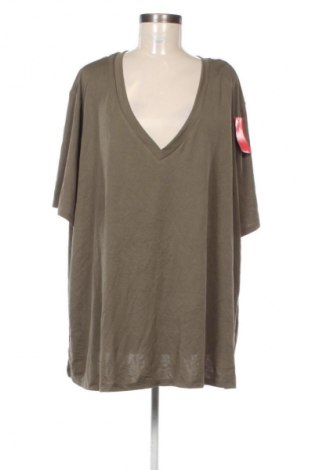 Γυναικείο t-shirt Kiabi, Μέγεθος 4XL, Χρώμα Πράσινο, Τιμή 10,99 €