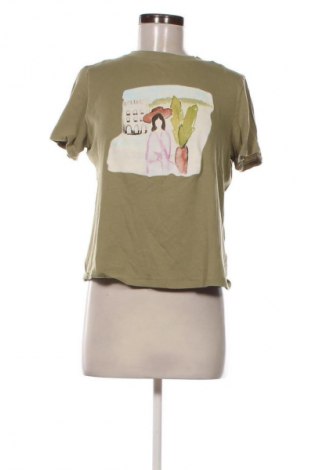 Damen T-Shirt NA-KD, Größe L, Farbe Grün, Preis 9,14 €