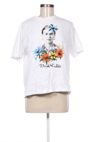 Γυναικείο t-shirt Sinsay, Μέγεθος L, Χρώμα Λευκό, Τιμή 8,69 €