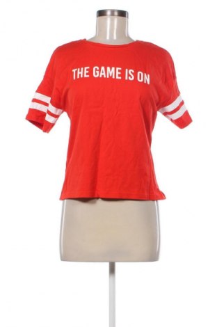 Damen T-Shirt Sinsay, Größe XS, Farbe Rot, Preis 8,77 €