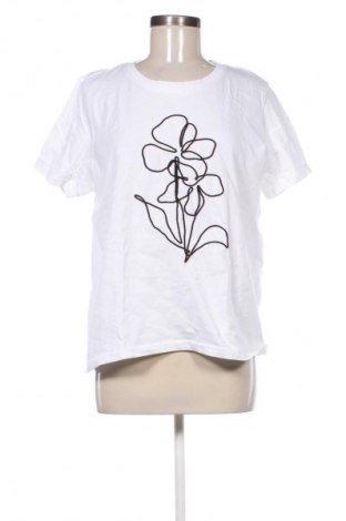 Γυναικείο t-shirt Sinsay, Μέγεθος L, Χρώμα Λευκό, Τιμή 9,00 €