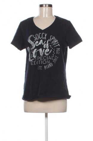 Γυναικείο t-shirt Soccx, Μέγεθος M, Χρώμα Μπλέ, Τιμή 13,99 €