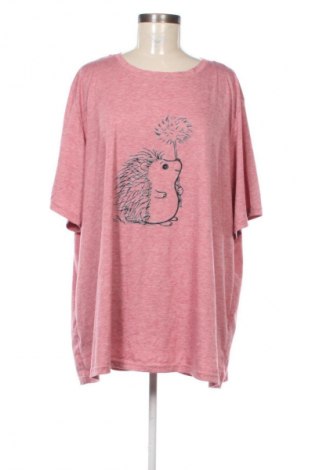 Damen T-Shirt Unbranded, Größe 5XL, Farbe Rosa, Preis 13,99 €