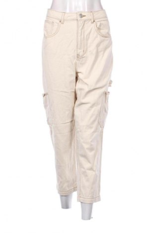 Damskie jeansy H&M Divided, Rozmiar L, Kolor Beżowy, Cena 53,99 zł