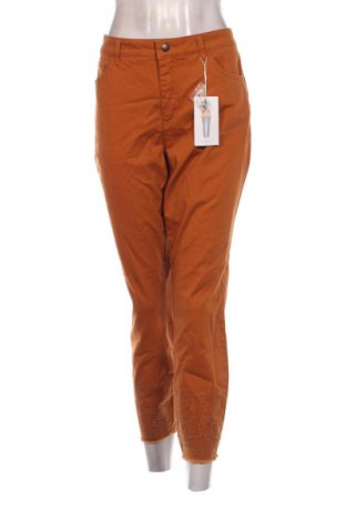 Damskie jeansy Linea Tesini, Rozmiar XL, Kolor Brązowy, Cena 94,99 zł