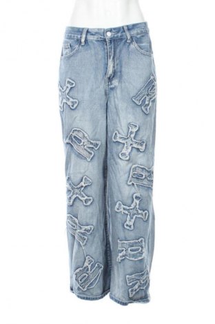 Damen Jeans Romwe, Größe L, Farbe Blau, Preis € 12,99