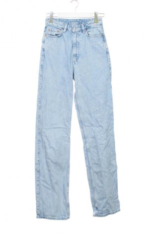 Damskie jeansy Weekday, Rozmiar XS, Kolor Niebieski, Cena 58,99 zł