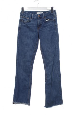 Blugi de femei Zara, Mărime M, Culoare Albastru, Preț 72,99 Lei