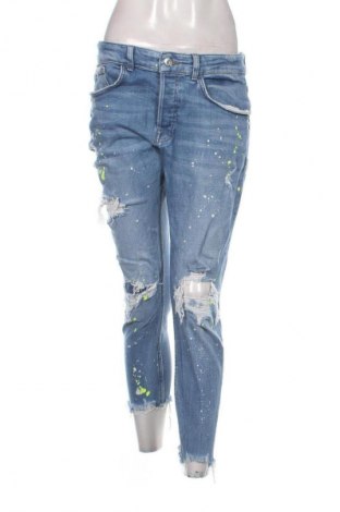 Női farmernadrág Zara, Méret L, Szín Kék, Ár 7 025 Ft