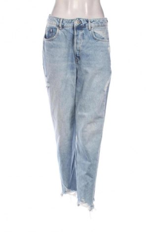 Blugi de femei Zara, Mărime L, Culoare Albastru, Preț 72,00 Lei