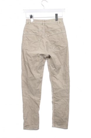 Γυναικείο κοτλέ παντελόνι Pull&Bear, Μέγεθος XXS, Χρώμα  Μπέζ, Τιμή 8,99 €