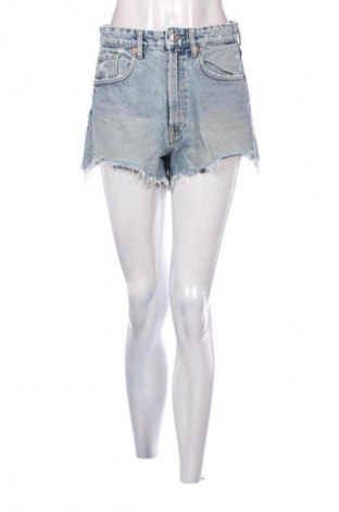 Pantaloni scurți de femei Zara, Mărime M, Culoare Albastru, Preț 43,00 Lei