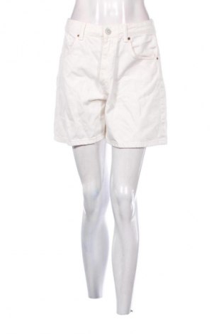 Pantaloni scurți de femei Zara, Mărime M, Culoare Ecru, Preț 41,71 Lei