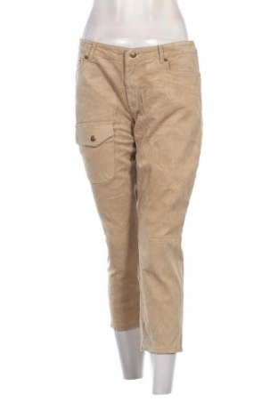 Damen Lederhose Stefanel, Größe XL, Farbe Beige, Preis 135,04 €