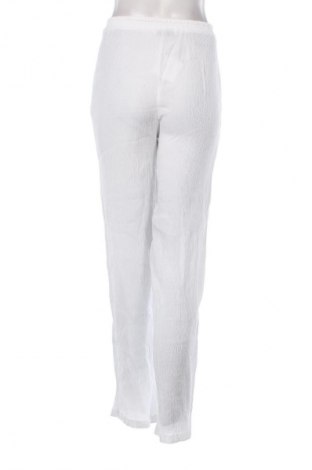 Pantaloni de femei Bershka, Mărime S, Culoare Alb, Preț 77,25 Lei