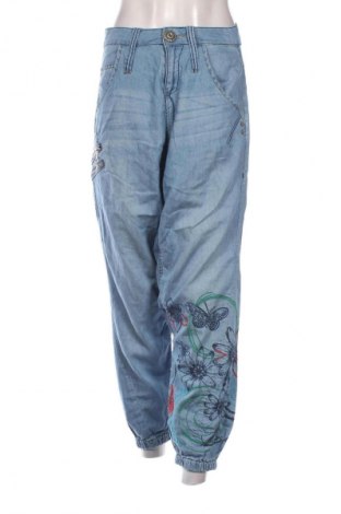 Pantaloni de femei Desigual, Mărime S, Culoare Albastru, Preț 165,00 Lei