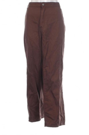Damskie spodnie SHEIN, Rozmiar 4XL, Kolor Brązowy, Cena 29,99 zł