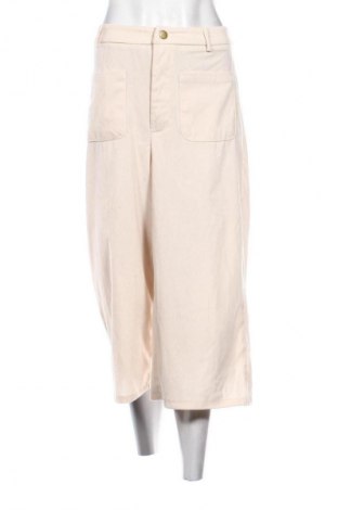 Damskie spodnie SHEIN, Rozmiar L, Kolor ecru, Cena 80,38 zł