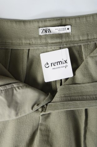 Pantaloni de femei Zara, Mărime S, Culoare Verde, Preț 46,99 Lei