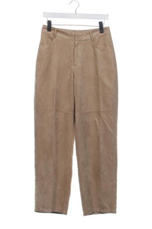 Damskie spodnie Zara, Rozmiar XS, Kolor Beżowy, Cena 75,02 zł