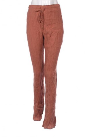 Damskie spodnie Zara, Rozmiar L, Kolor Brązowy, Cena 74,01 zł