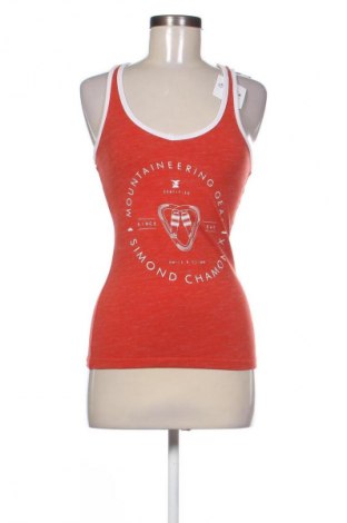 Damska koszulka na ramiączkach Decathlon, Rozmiar S, Kolor Pomarańczowy, Cena 48,23 zł