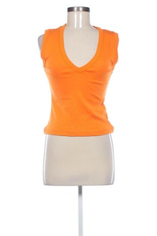 Γυναικείο αμάνικο μπλουζάκι Zara, Μέγεθος L, Χρώμα Πορτοκαλί, Τιμή 5,75 €