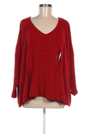 Pulover de femei Bershka, Mărime S, Culoare Roșu, Preț 144,00 Lei