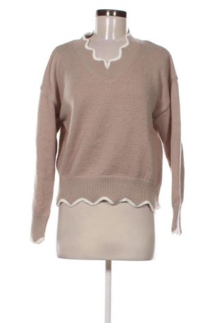 Damski sweter Emery rose, Rozmiar S, Kolor Beżowy, Cena 80,38 zł