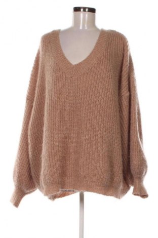 Дамски пуловер SHEIN, Размер 3XL, Цвят Кафяв, Цена 11,24 €