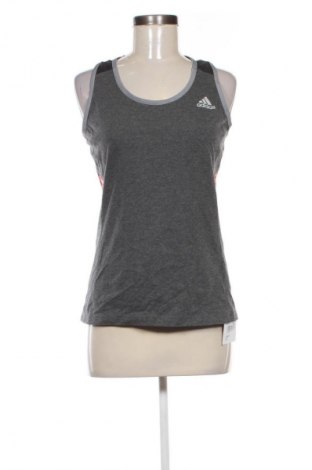 Damen Sporttop Adidas, Größe M, Farbe Grau, Preis € 17,99