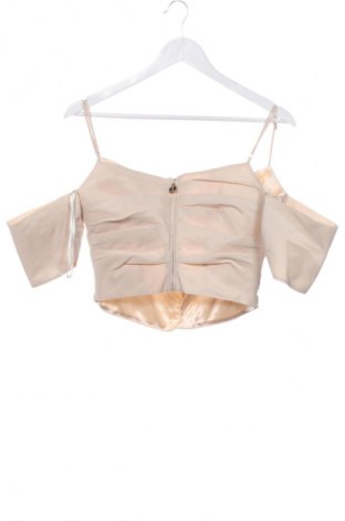 Bluzka damska Elisabetta Franchi, Rozmiar L, Kolor Beżowy, Cena 305,43 zł