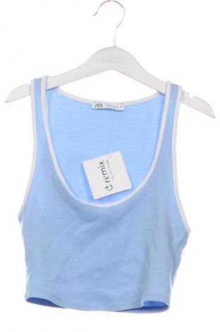 Γυναικείο τοπ Zara, Μέγεθος M, Χρώμα Μπλέ, Τιμή 9,21 €