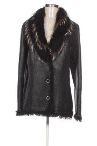 Δερμάτινο γυναικείο παλτό Unbranded, Μέγεθος M, Χρώμα Μαύρο, Τιμή 109,91 €