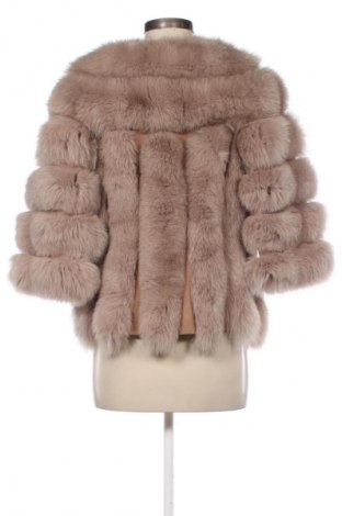 Palton din blană pentru damă Unbranded, Mărime S, Culoare Bej, Preț 573,00 Lei
