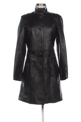 Damski skórzany płaszcz Unbranded, Rozmiar M, Kolor Czarny, Cena 589,43 zł