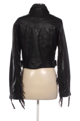 Damska kurtka skórzana Bershka, Rozmiar L, Kolor Czarny, Cena 160,75 zł