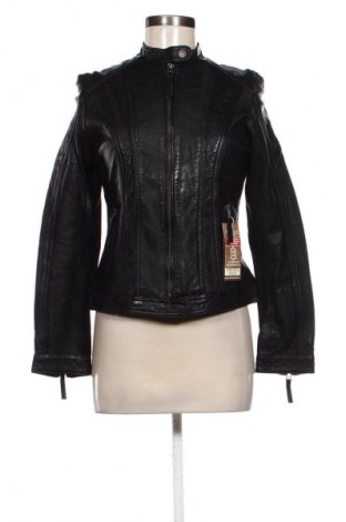 Γυναικείο δερμάτινο μπουφάν Bruno Banani, Μέγεθος M, Χρώμα Μαύρο, Τιμή 151,00 €